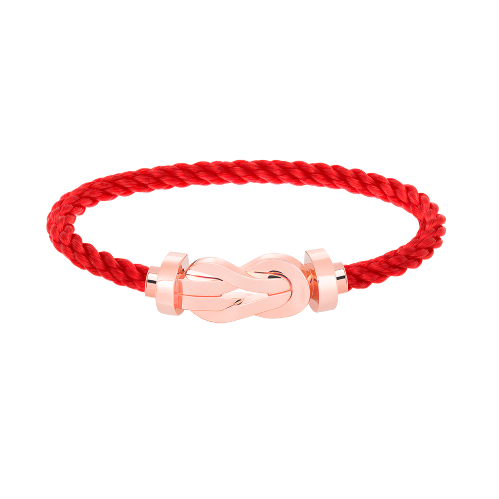 TimiCHANCE LARGE 8 FIGURE BUCKLE NO DIAMOND BRACELET ROSE GOLD
