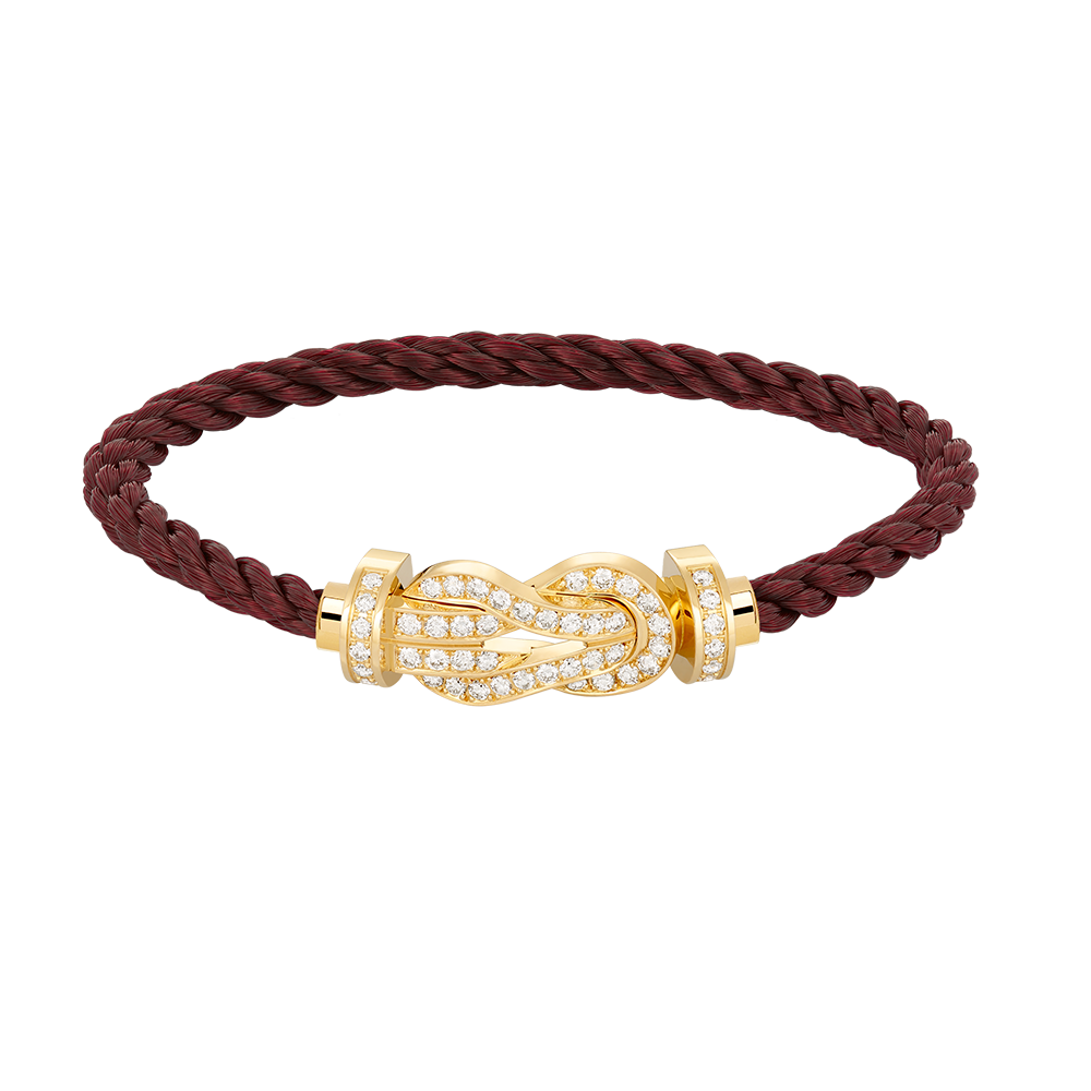 TimiCHANCE LARGE 8 FIGURE BUCKLE FULLDIAMOND BRACELET GOLD