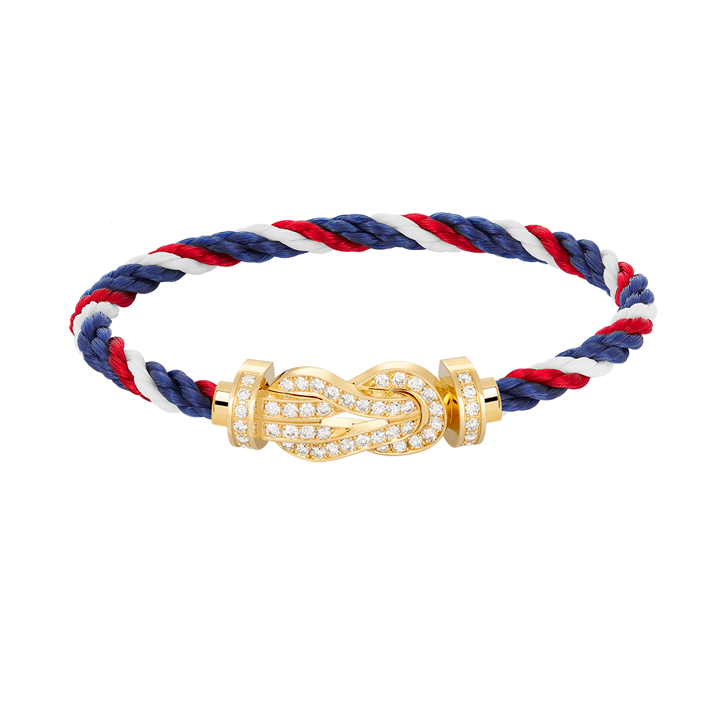 TimiCHANCE LARGE 8 FIGURE BUCKLE FULLDIAMOND BRACELET GOLD