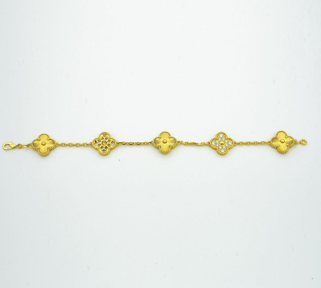 [Timi] CLOVER 5 MOTIF LASER BRACELET COLLECTION