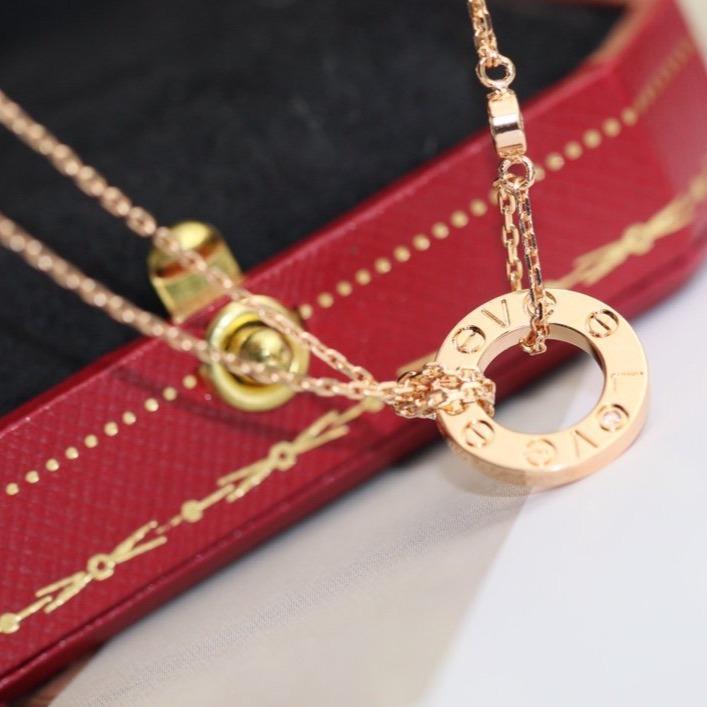 TimiLOVE NECKLACE ADJUSTABLE ROSE GOLD 2 DIAMOND