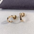 TimiLOVE EARRINGS 2.65MM PINK GOLD
