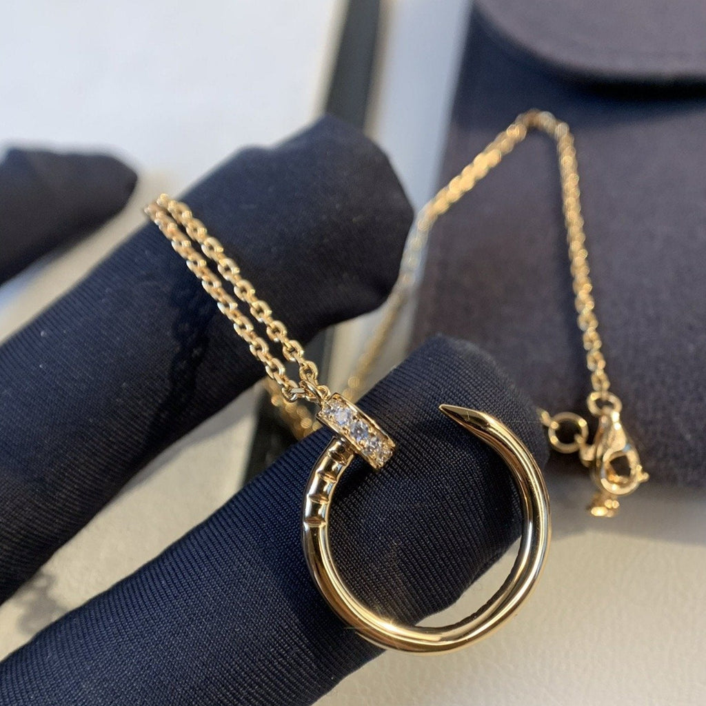 TimiJUSTE NECKLACE PINK GOLD DIAMONDS