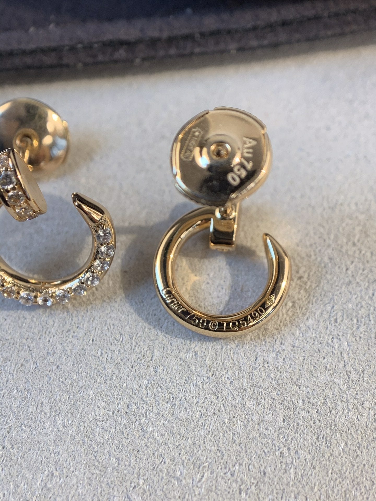 TimiJUSTE EARRINGS GOLD DIAMONDS