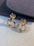 TimiJUSTE EARRINGS GOLD DIAMONDS