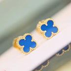 TimiCLOVER MINI 9.5MM TURQUOISE EARRINGS