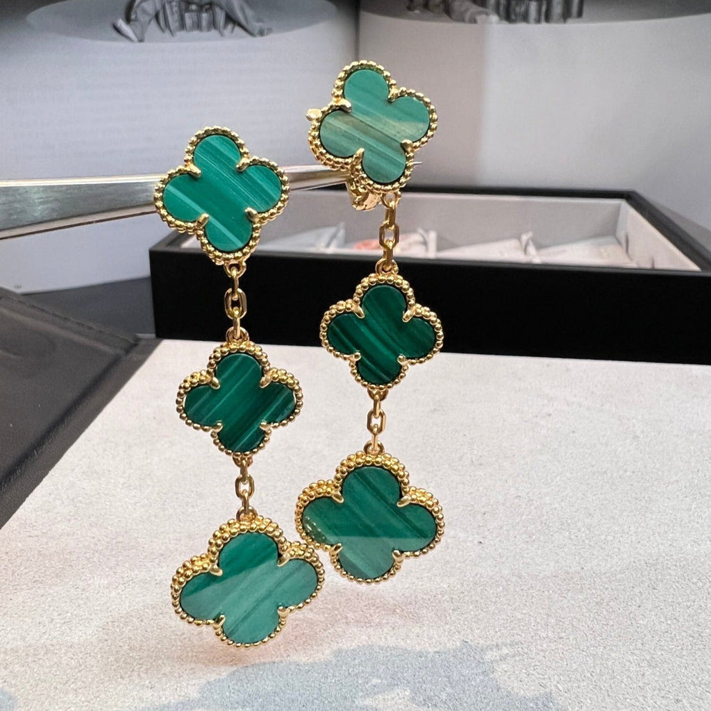 TimiCLOVER MALACHITE 3 MOTIFS GOLD