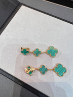 TimiCLOVER MALACHITE 3 MOTIFS GOLD