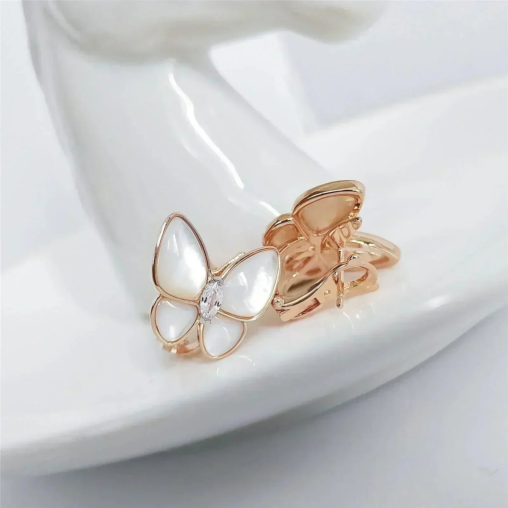 TimiBUTTERFLY MOP DIAMOND EARRINGS