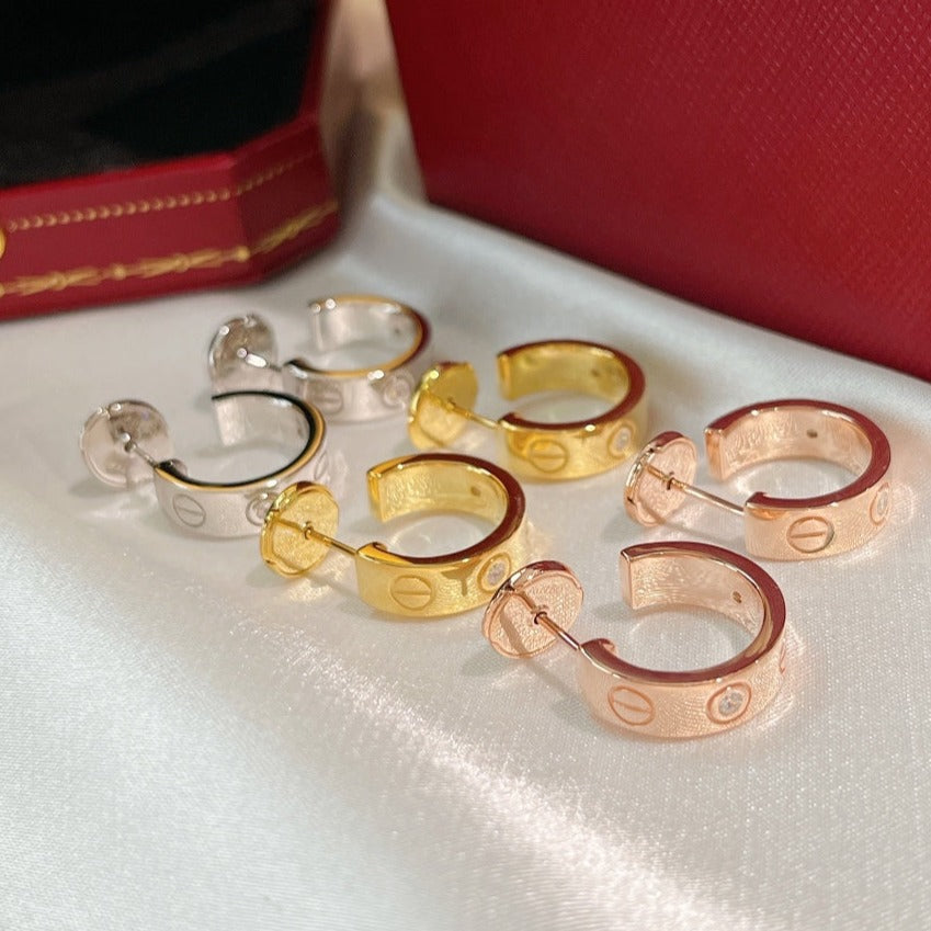 TimiLOVE EARRINGS 5.7MM 2 DIAMONDS