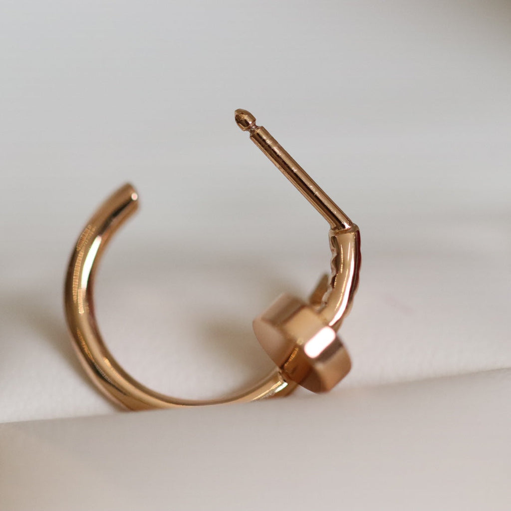 TimiJUSTE EARRINGS PINK GOLD
