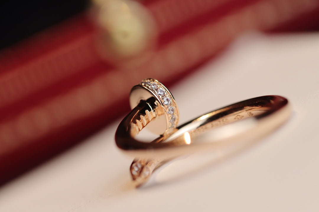 TimiJUSTE RING 2.65MM PINK GOLD DIAMOND