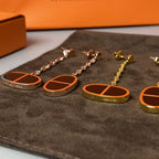 TimiCHAINE VERSO BLACK CERAMIC EARRINGS