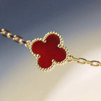 TimiCLOVER 20 MOTIFS CARNELIAN NECKLACE