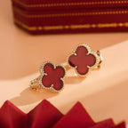 TimiCLOVER MEDIUM 1 MOTIFS CARNELIAN  EARRINGS