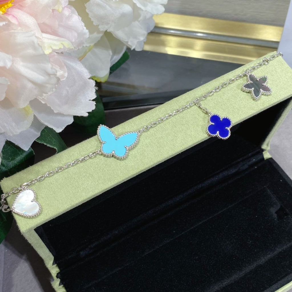¡®Timi¡¯LUCKY SPRING SILVER BRACELET 4 MOTIF