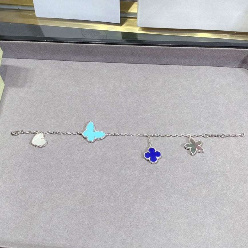 ¡®Timi¡¯LUCKY SPRING SILVER BRACELET 4 MOTIF