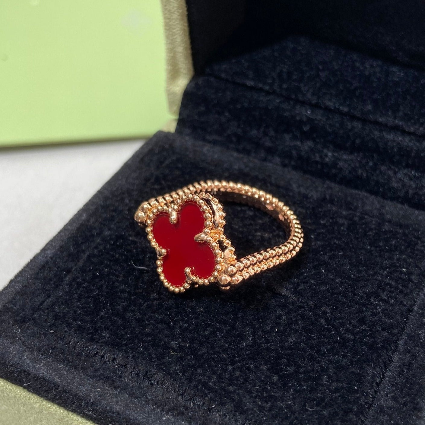 TimiCLOVER RIVERSIBLE ROSE GOLD RING