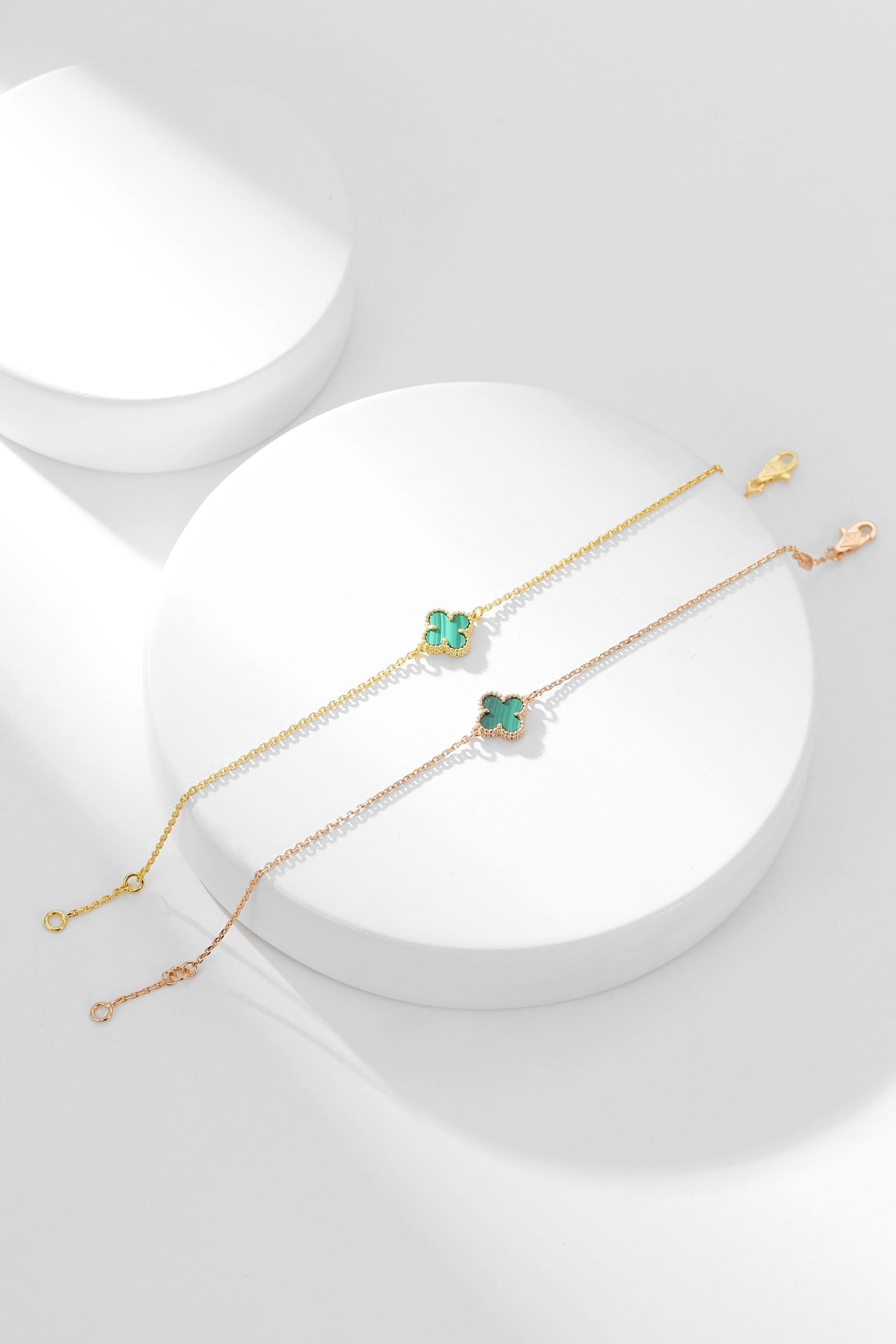 ¡®Timi¡¯CLOVER BRACELET MALACHITE 1 MOTIF