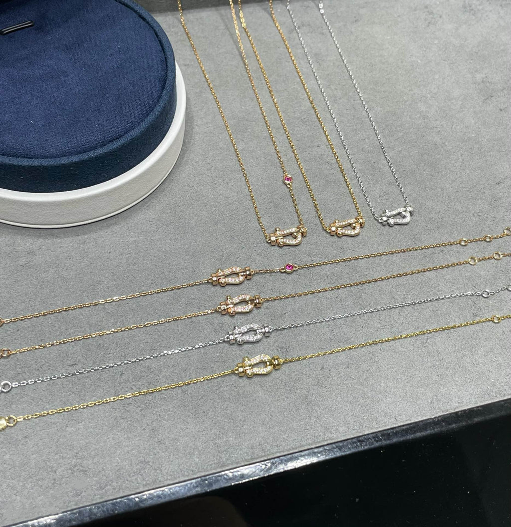 TimiFORCE 10 DIAMOND PINK GOLD NECKLACE