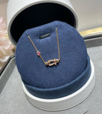 TimiFORCE 10 DIAMOND CHAIN LINK PINK GOLD BRACELET