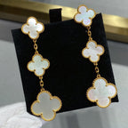 TimiCLOVER MOP 3 MOTIFS GOLD EARRINGS