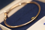 TimiIDYLLE PINK GOLD OPEN BRACELET DIAMOND PAVED