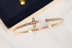 TimiIDYLLE GOLD OPEN BRACELET DIAMOND PAVED