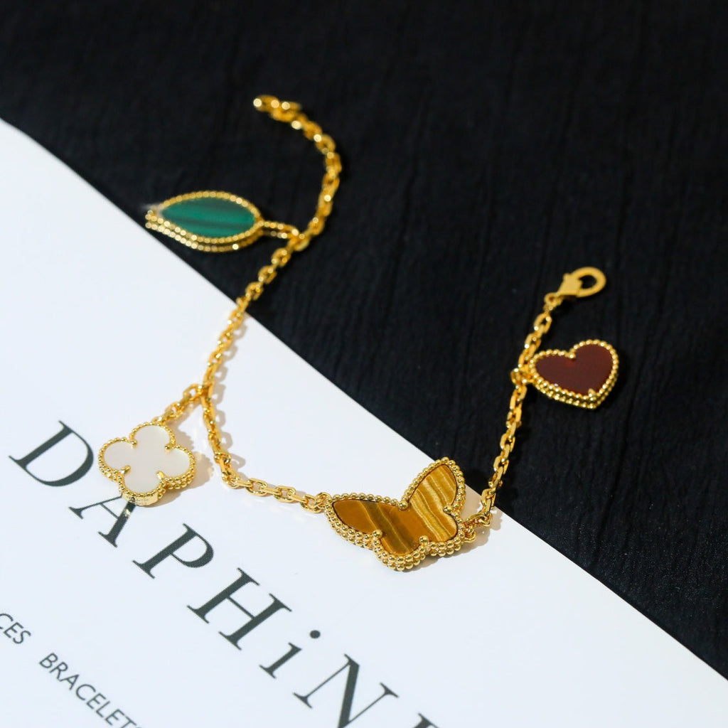 ¡®Timi¡¯LUCKY SPRING 5 MOTIF GOLD BRACELET