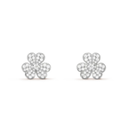 TimiCLOVER COMOS DIAMOND EARRINGS SILVER