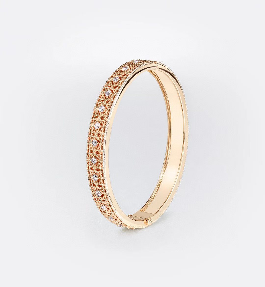 [Timi]2026 WOVEN-PATTERN BRACELET SET WITH FULL DIAMOND INLAY THREE-COLORS