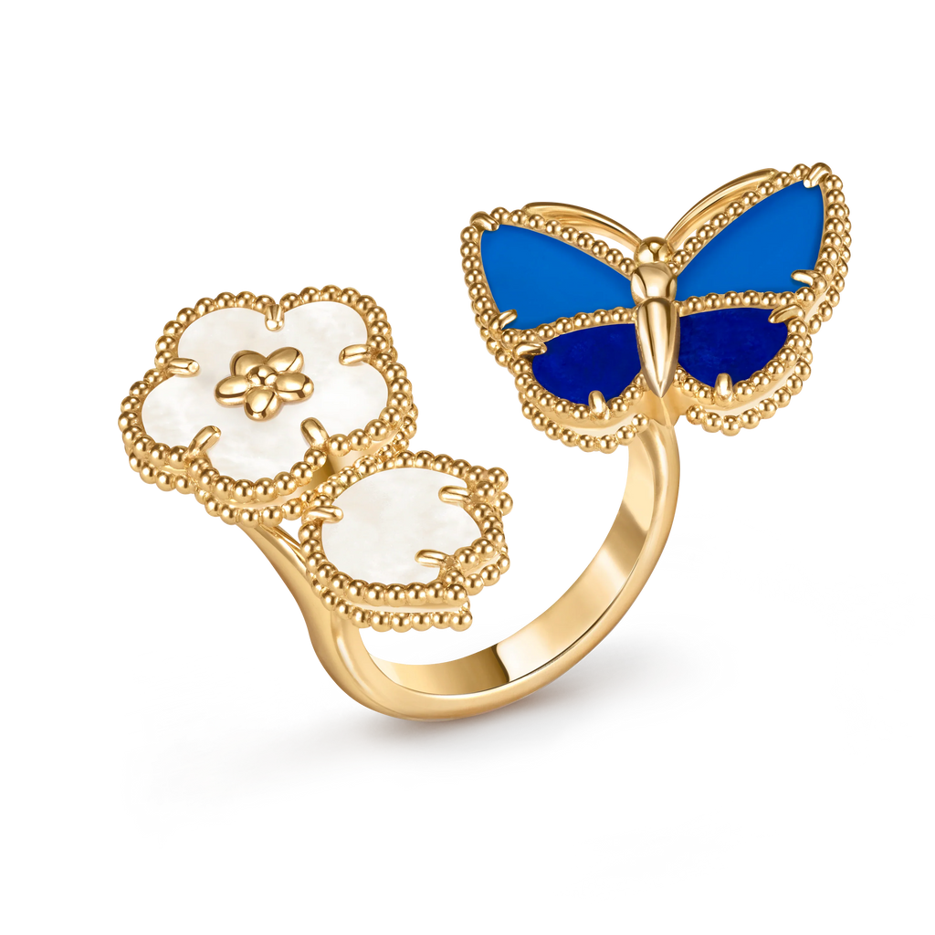 [Timi]2026 NEW MODEL SPRING LUCKY 3 MOTIF GOLD RING