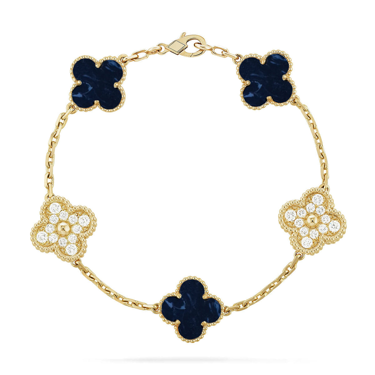 [Timi]New CLOVER 5 MOTIF PIETERSITE BRACELET COLLECTION