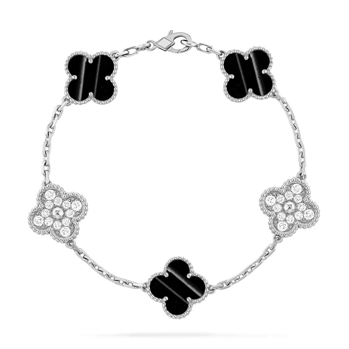 [Timi]New  CLOVER 5 MOTIF PULSAR STONE BRACELET COLLECTION