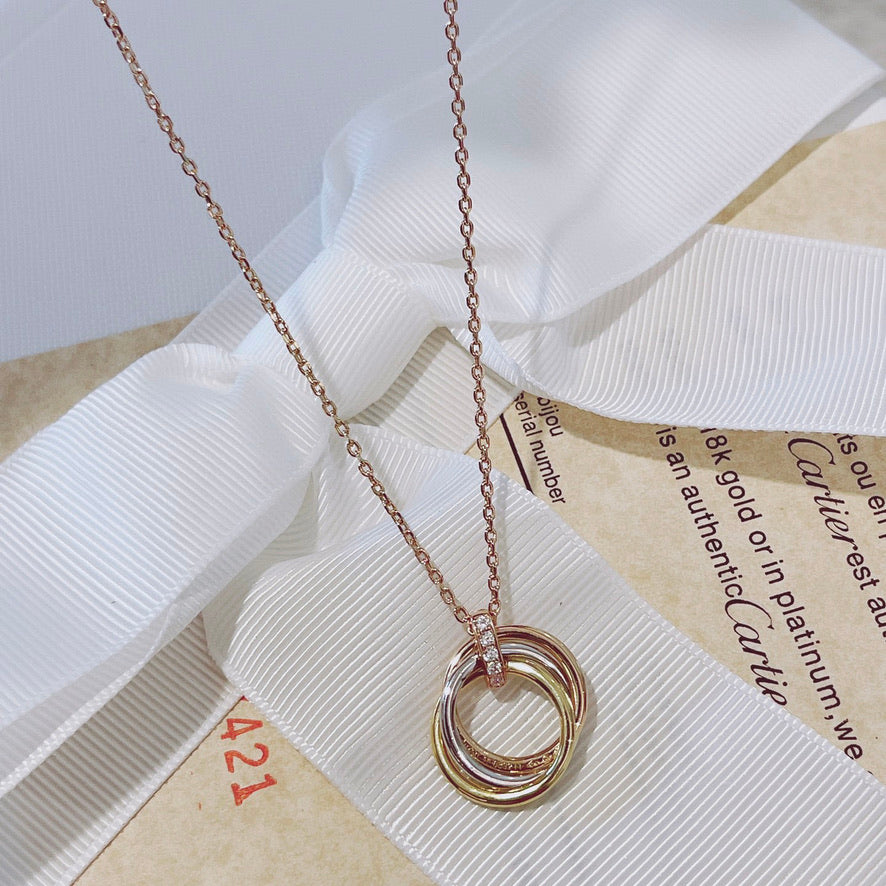 TimiTRINITY NECKLACE GOLD  DIAMONDS