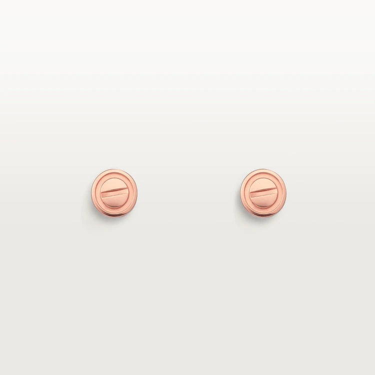 TimiLOVE EARRINGS PINK GOLD 10MM