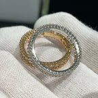 TimiPERLEE DIAMOND SILVER RING
