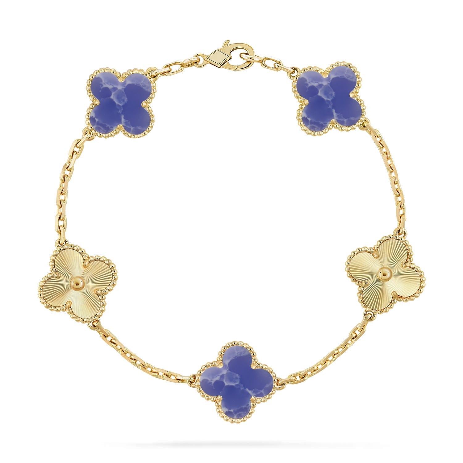 [Timi]New CLOVER 5 MOTIF BLUE VEINS BRACELET COLLECTION