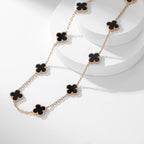 TimiCLOVER 10 MOTIFS ONYX NECKLACE