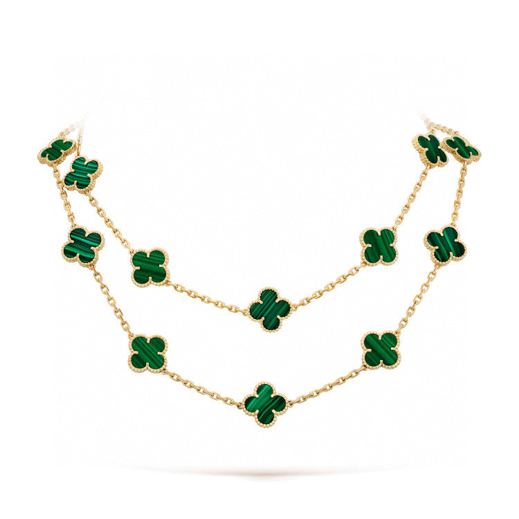 TimiCLOVER 20 MOTIFS MALACHITE GOLD