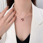 TimiLUCKY  CARNELIANS LADYBUG NECKLACE