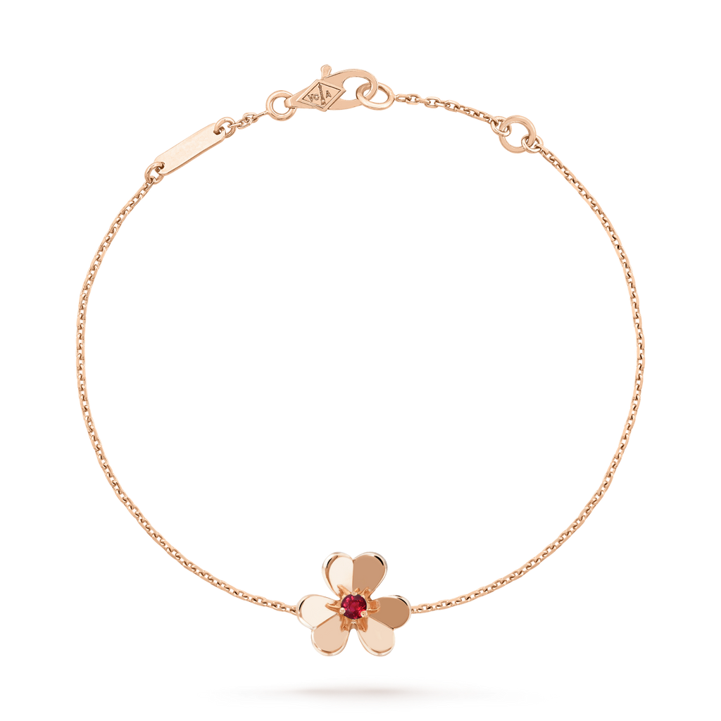 ¡®Timi¡¯FRIVOLE GOLD FLOWER PINK MALACHITE BRACELET