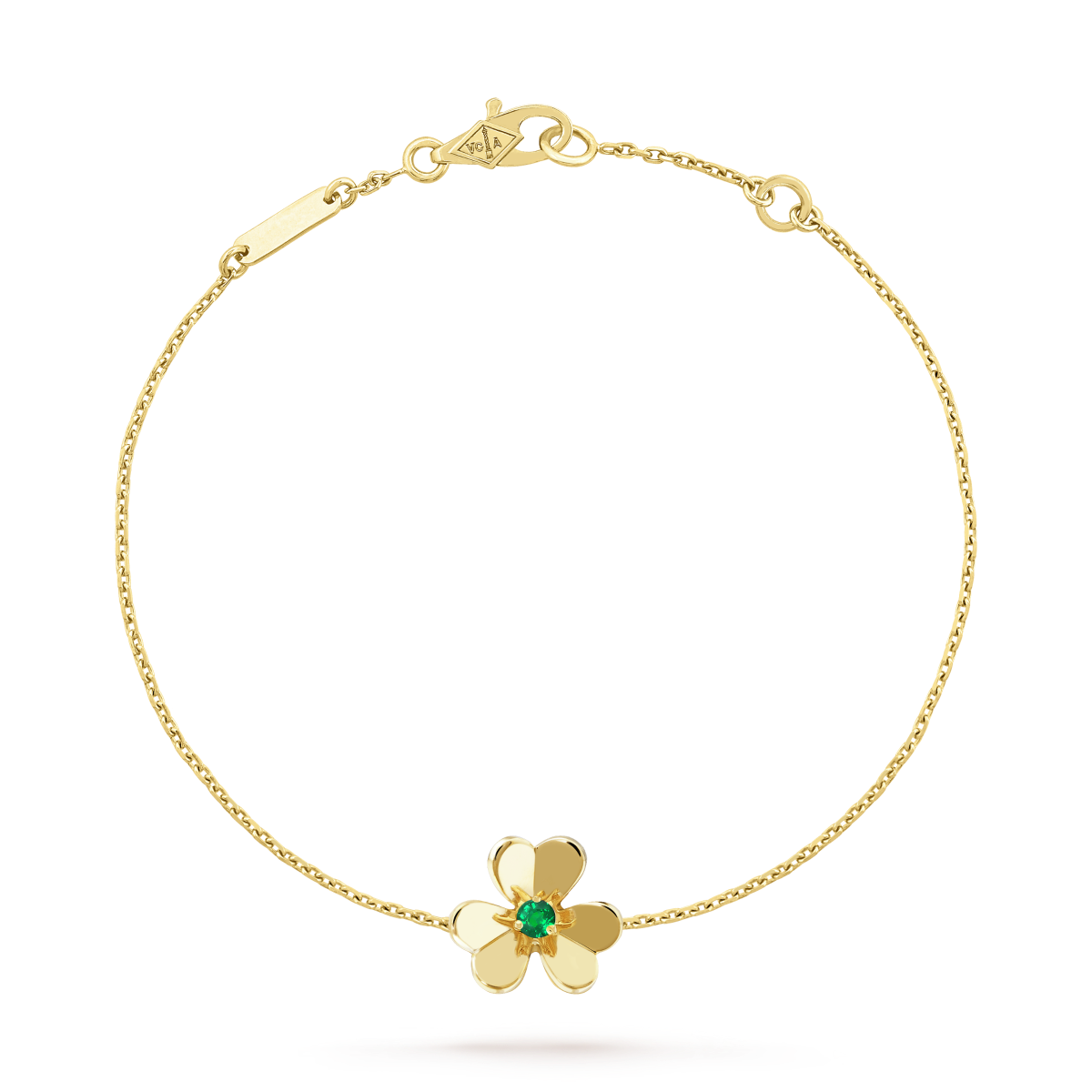 ¡®Timi¡¯FRIVOLE GOLD FLOWER PINK MALACHITE BRACELET