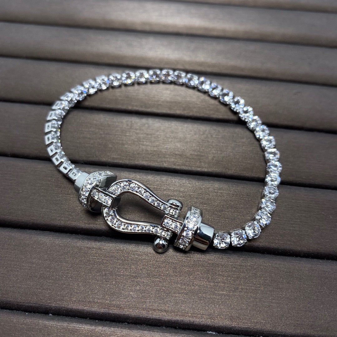 TimiFORCE  HORSESHOE  DIAMOND TENNIS BRACELET