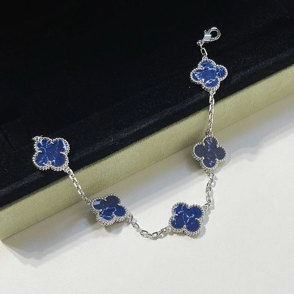 [Timi]New CLOVER 5 MOTIF PIETERSITE BRACELET COLLECTION