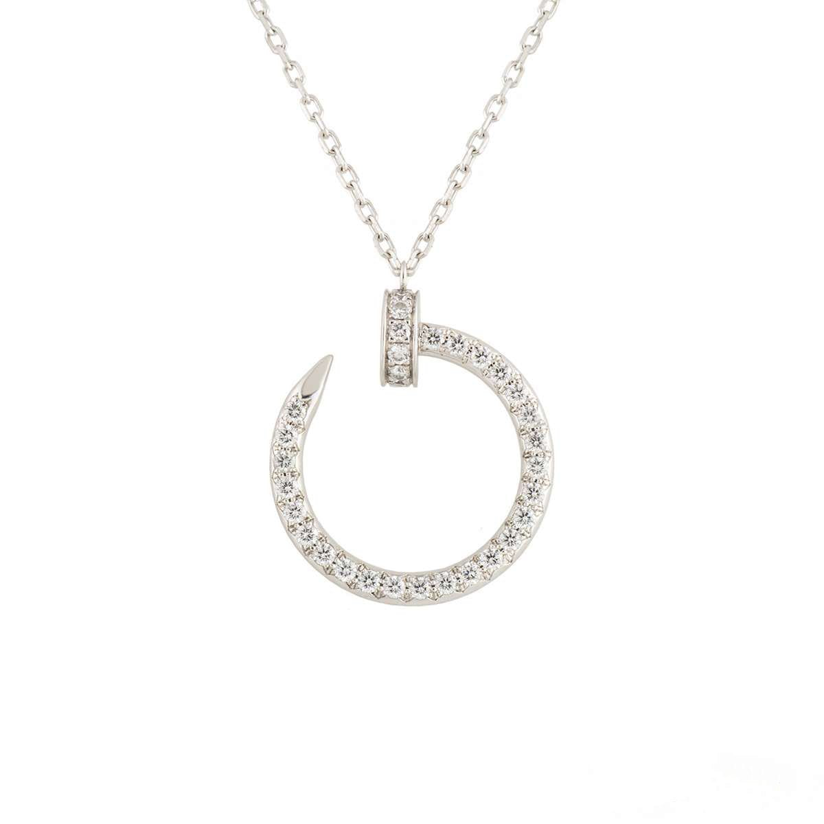 TimiJUSTE NECKLACE SILVER DIAMONDS