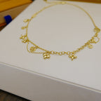 TimiBLOOMING SUPPLE NECKLACE BRASS