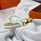 TimiCLASSIC HM CLIC WHITE 8MM ENAMEL BRACELET