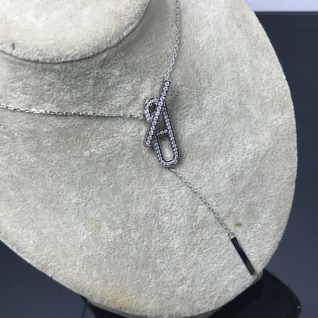 TimiHM NECKLACE PLATINUM ROSE GOLD DIAMOND