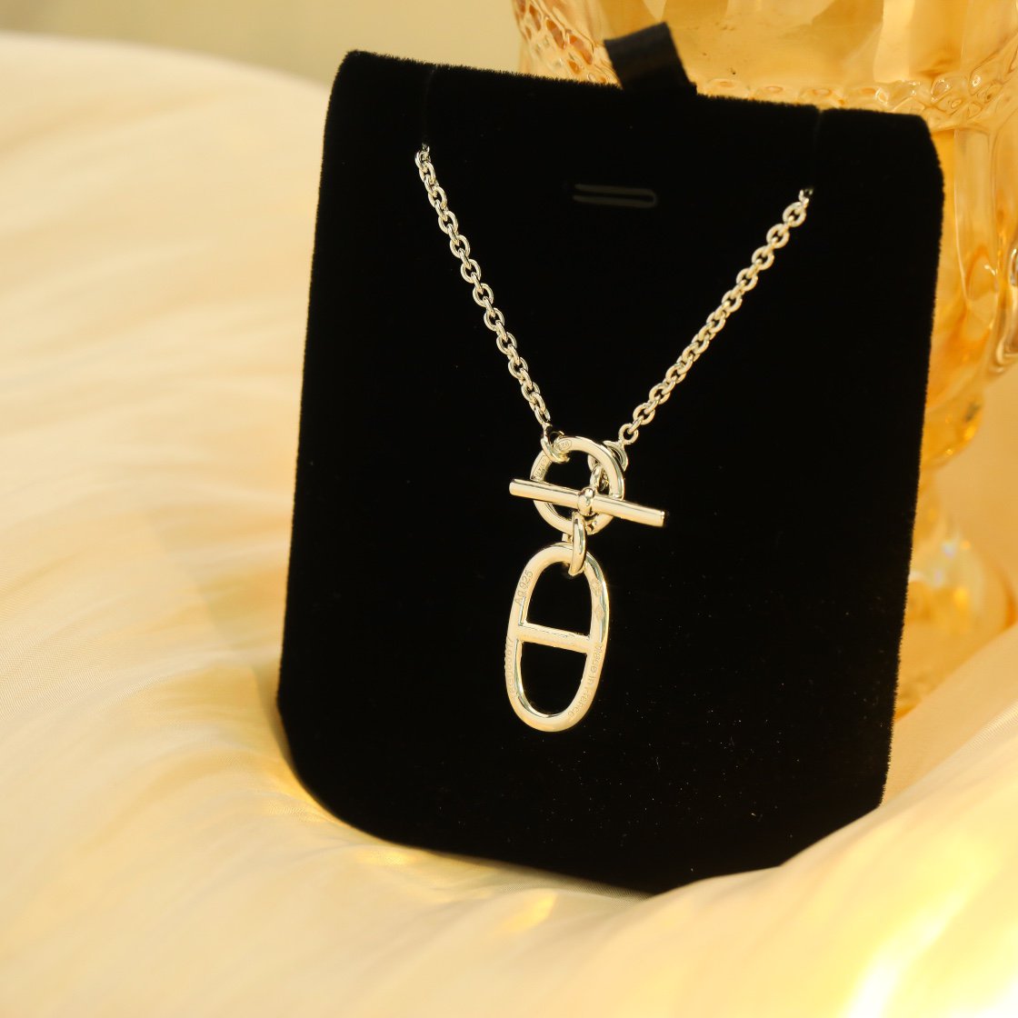 TimiHM CHAINE D'ANCRE PENDANT NECKLACE STERLING SILVER